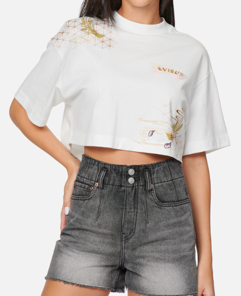 1 JAPANESE GRAPHICS PRINT CROPPED T-SHIRT