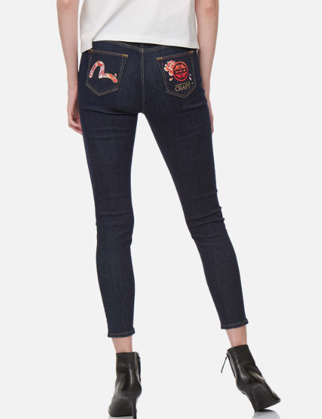 7 EMBROIDERY SKINNY JEANS