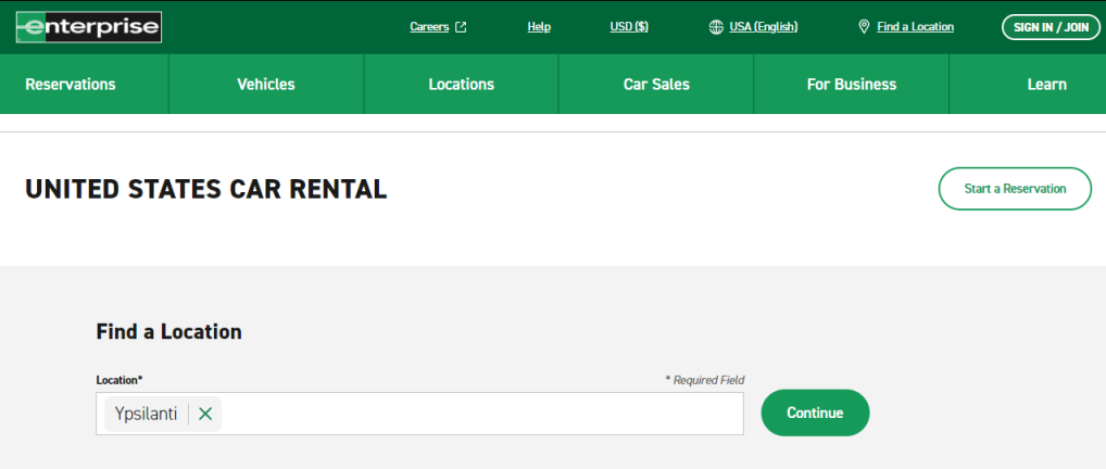 12 Enterprise Car Rental