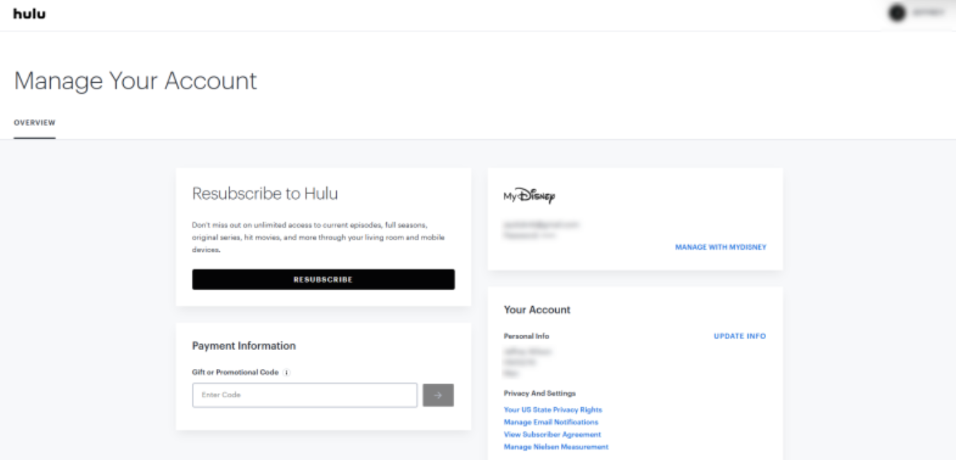 Hulu Account