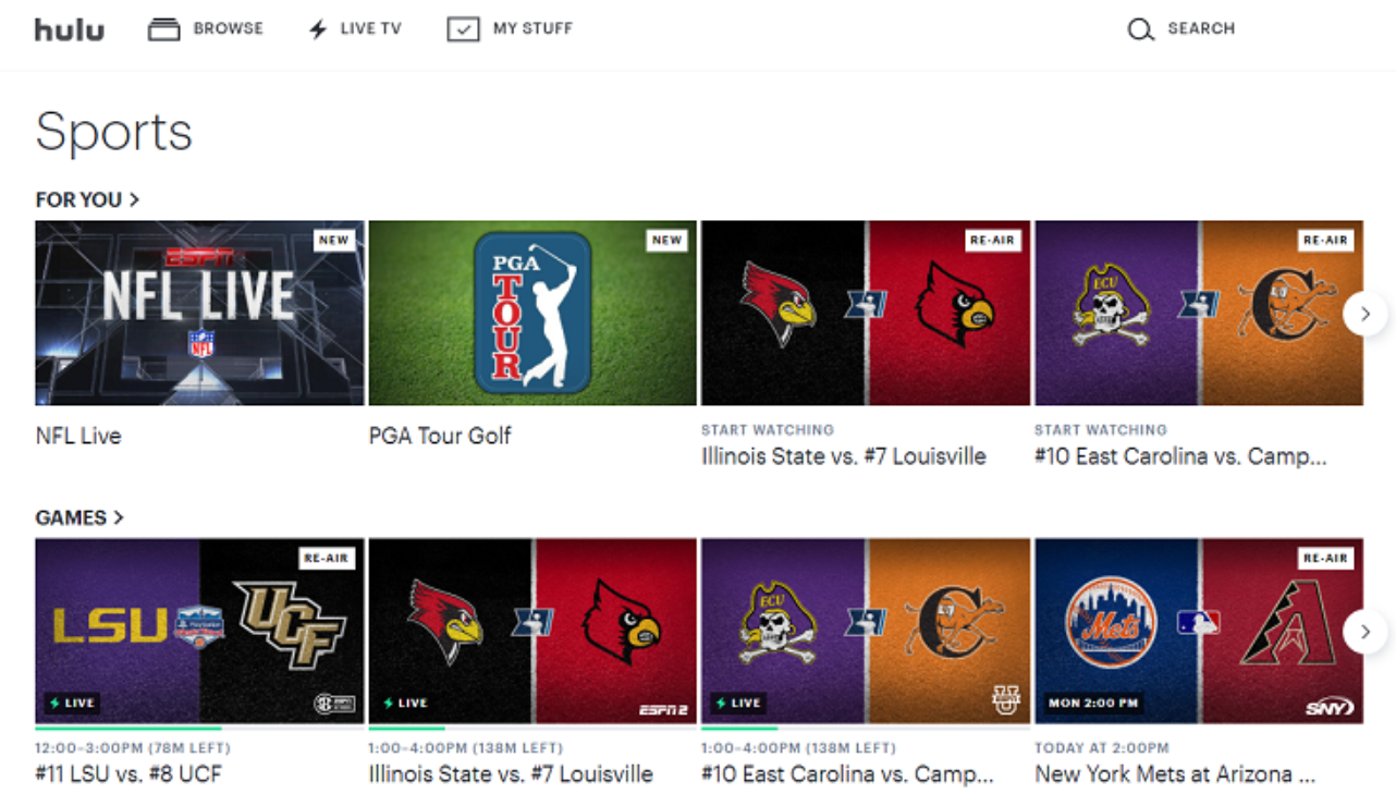 Live TV Sports